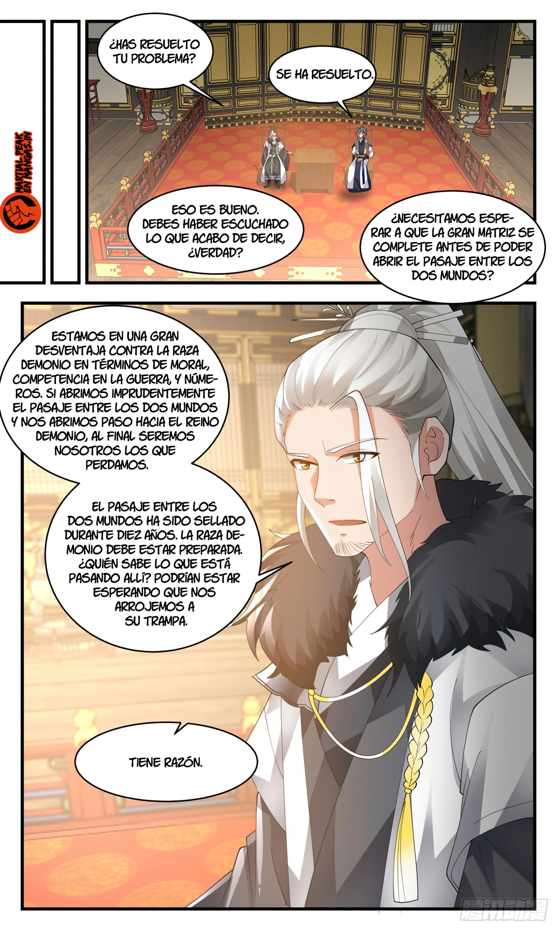 Martial Peak Capítulo 2499 - Página 9 en español
