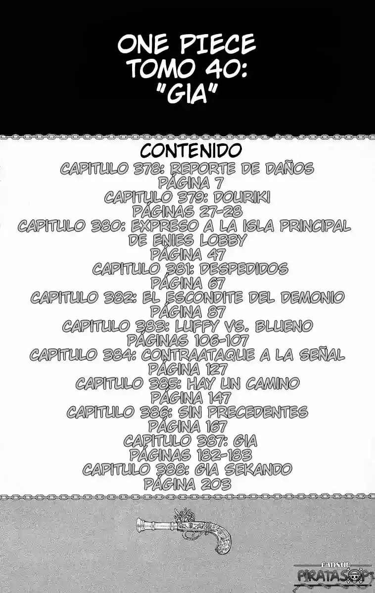 One Piece Capítulo 378 - Página 5 en español