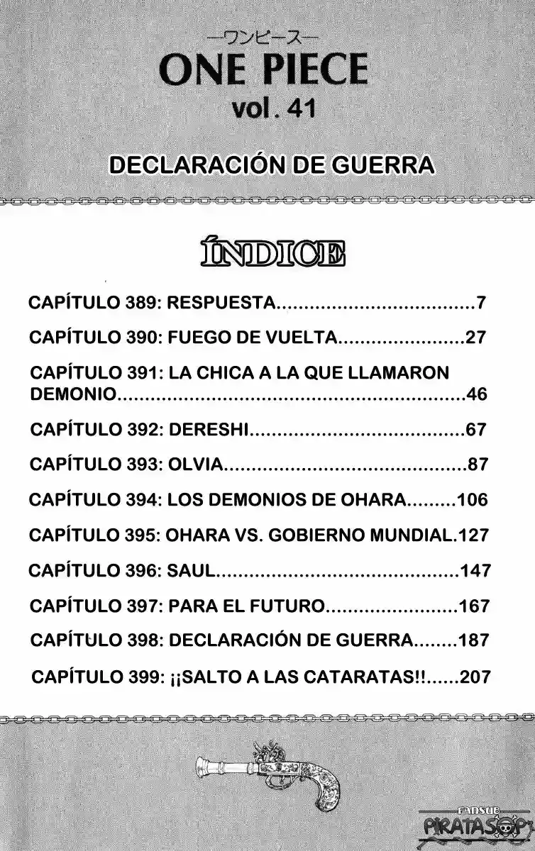 One Piece Capítulo 389 - Página 5 en español