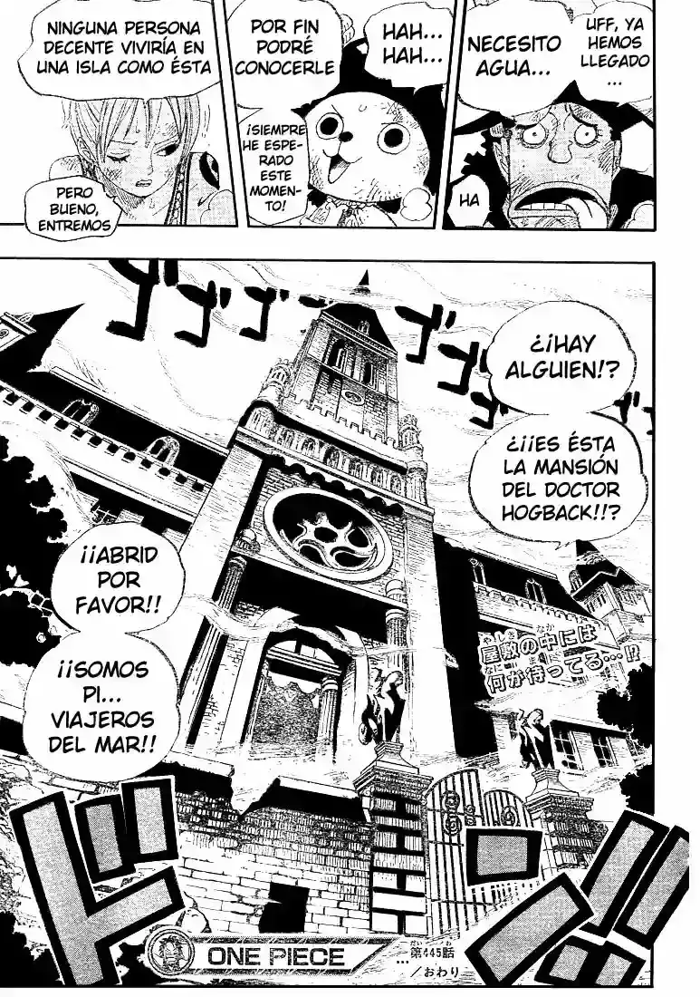 One Piece Capítulo 445 - Página 19 en español