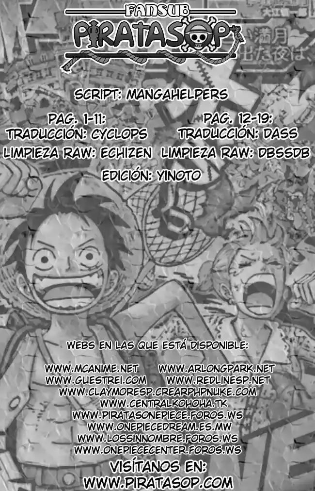 One Piece Capítulo 483 - Página 19 en español