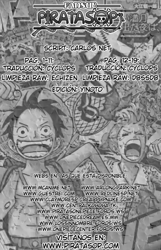 One Piece Capítulo 486 - Página 20 en español