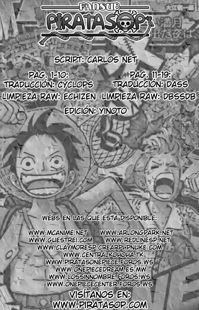 One Piece Capítulo 487 - Página 20 en español