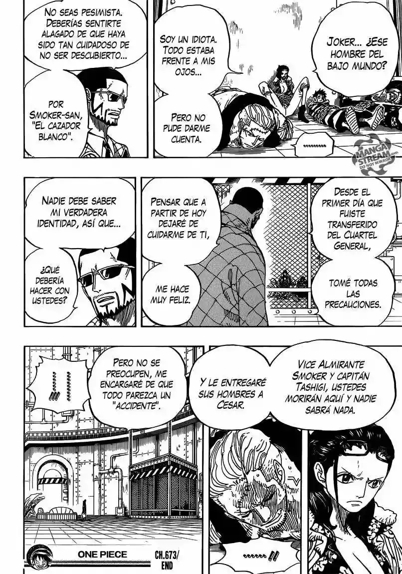 One Piece Capítulo 673 - Página 19 en español