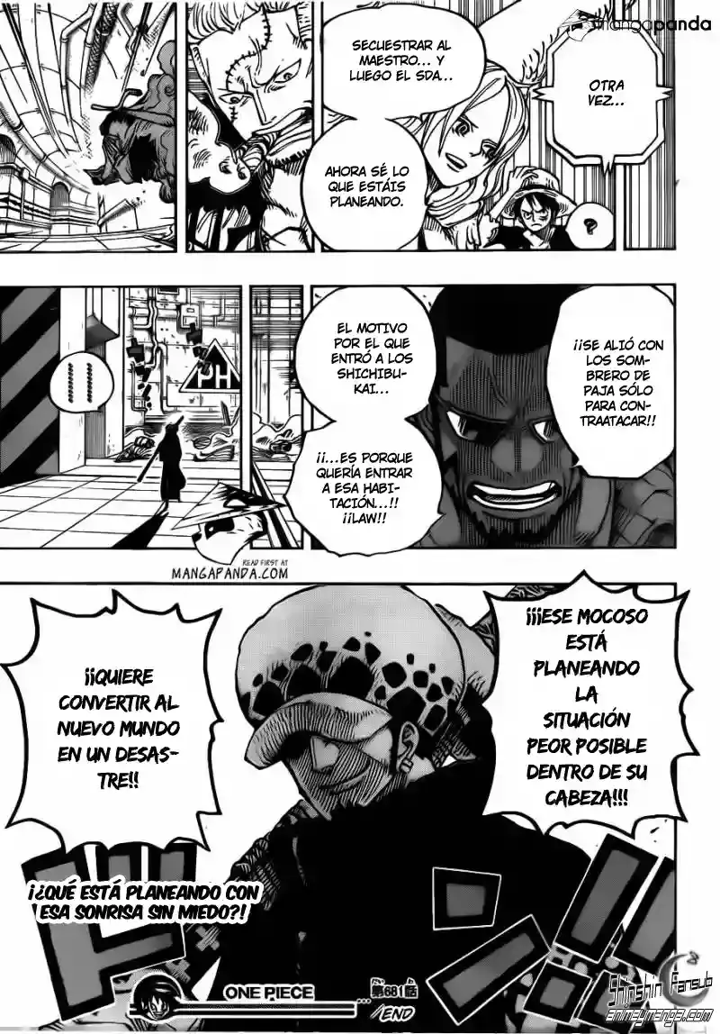 One Piece Capítulo 681 - Página 19 en español