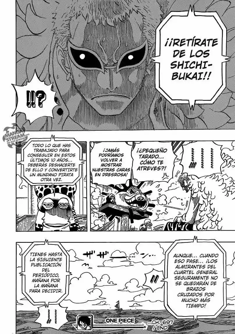 One Piece Capítulo 697 - Página 19 en español
