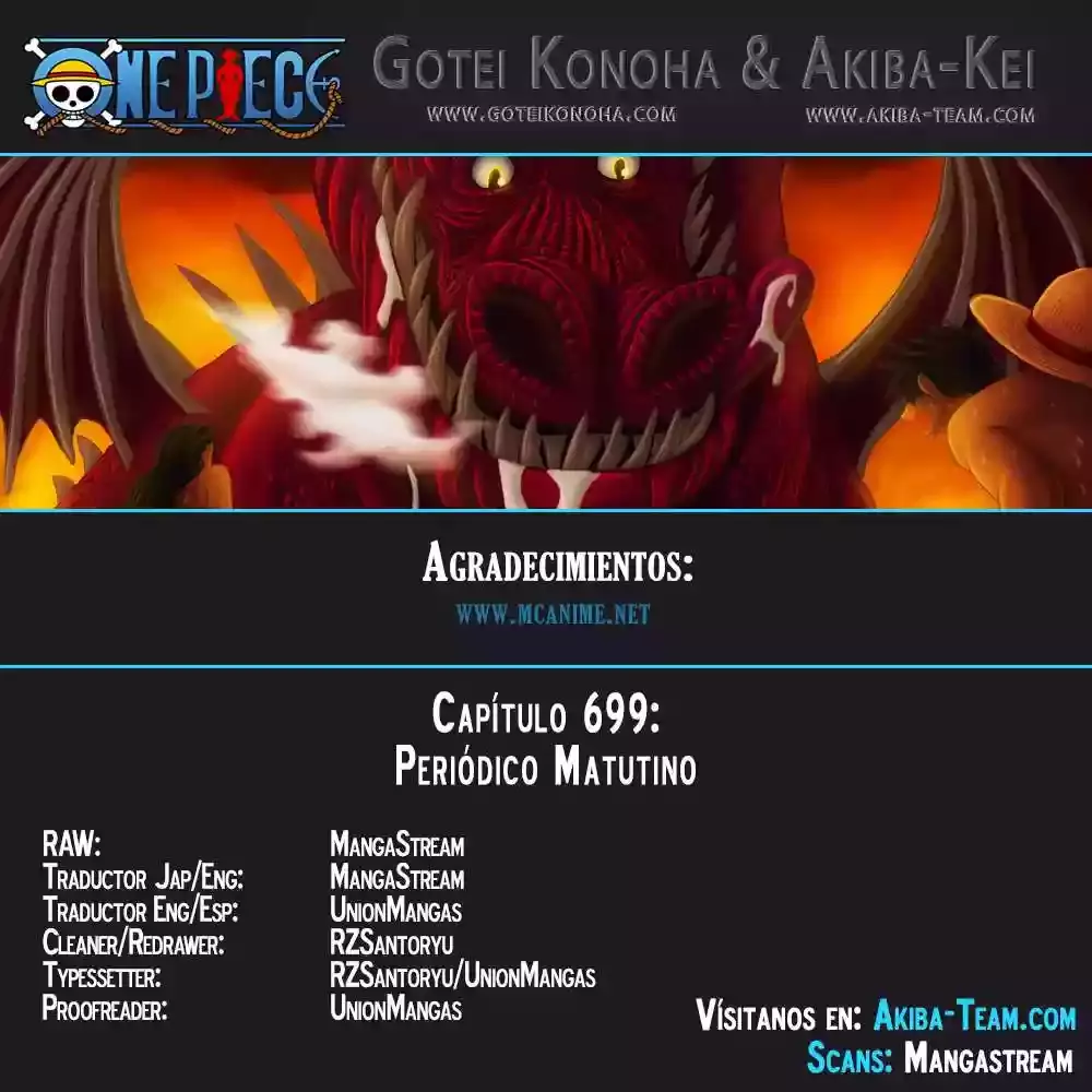 One Piece Capítulo 699 - Página 3 en español