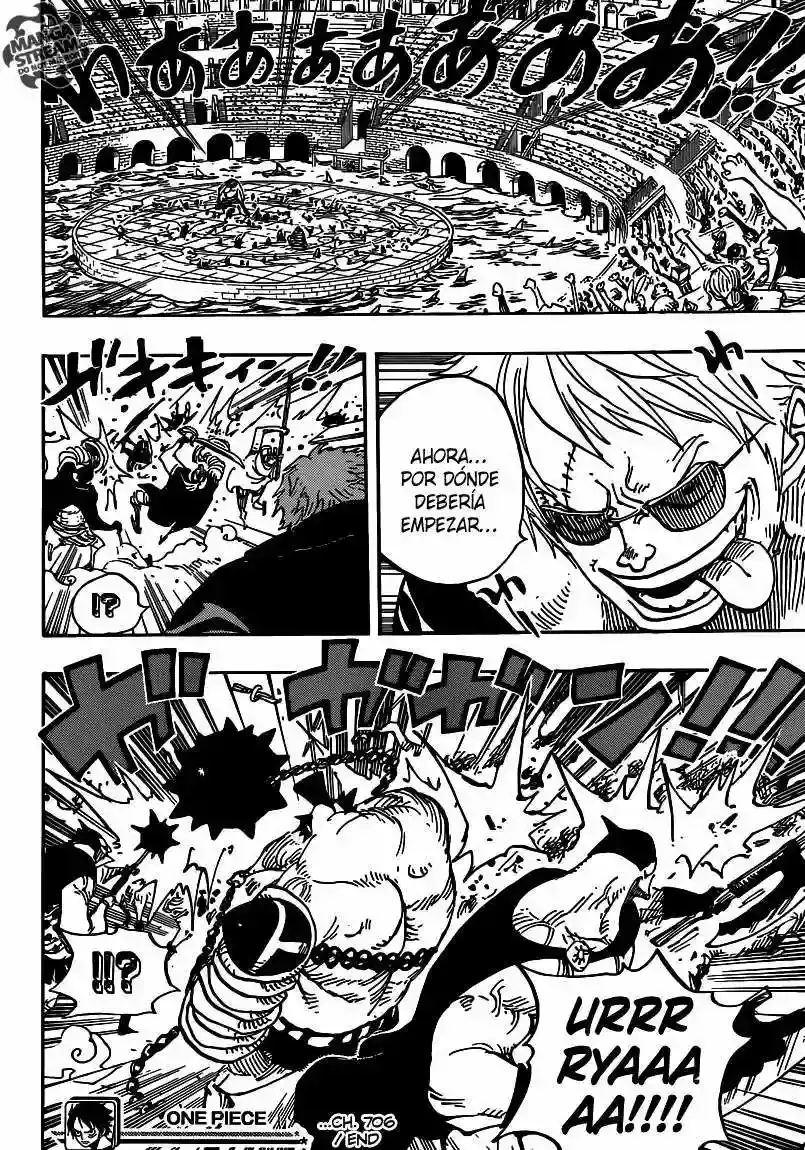 One Piece Capítulo 706 - Página 14 en español