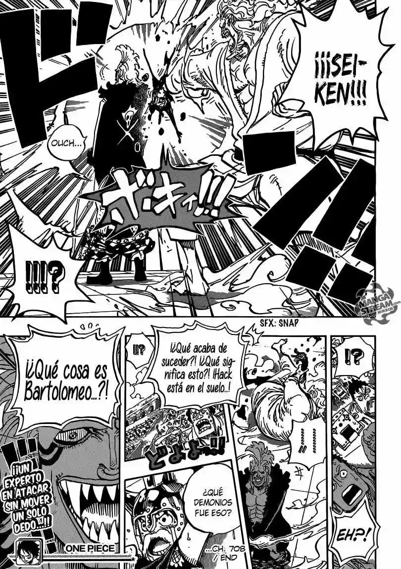 One Piece Capítulo 708 - Página 16 en español