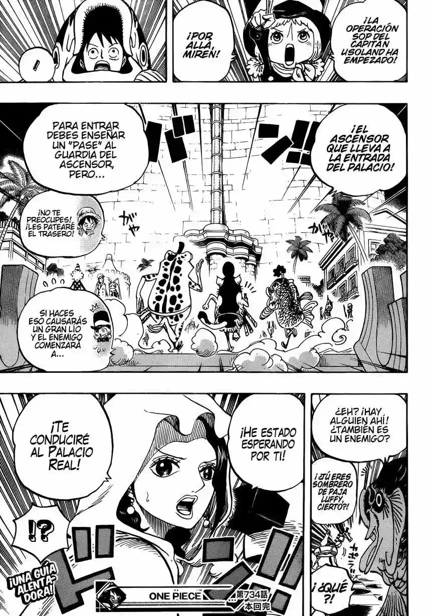 One Piece Capítulo 734 - Página 19 en español