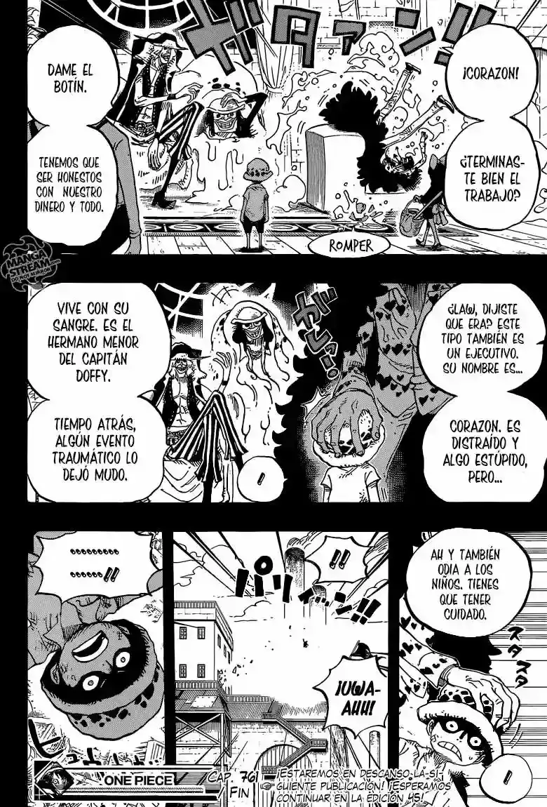 One Piece Capítulo 761 - Página 15 en español