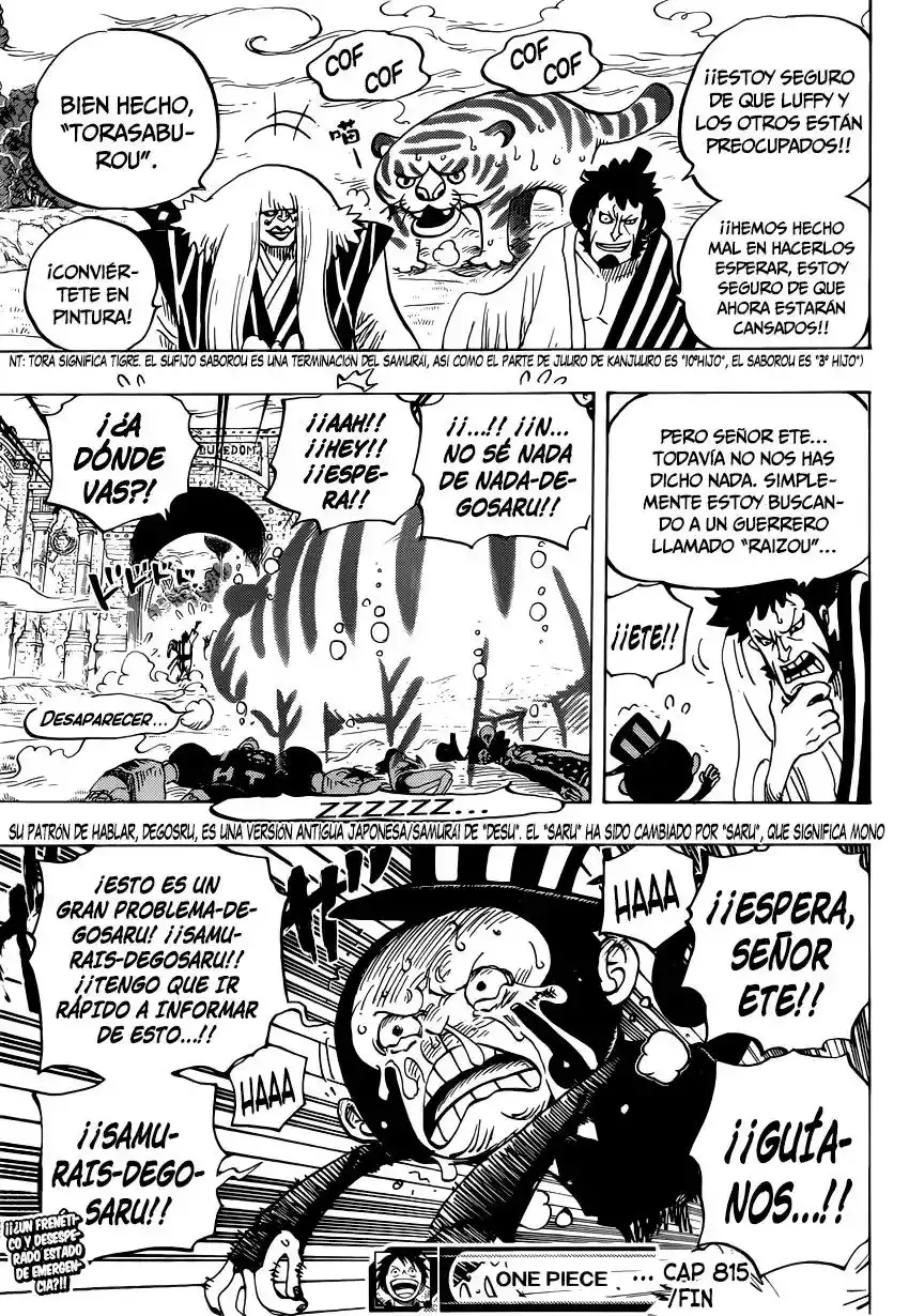 One Piece Capítulo 815 - Página 18 en español