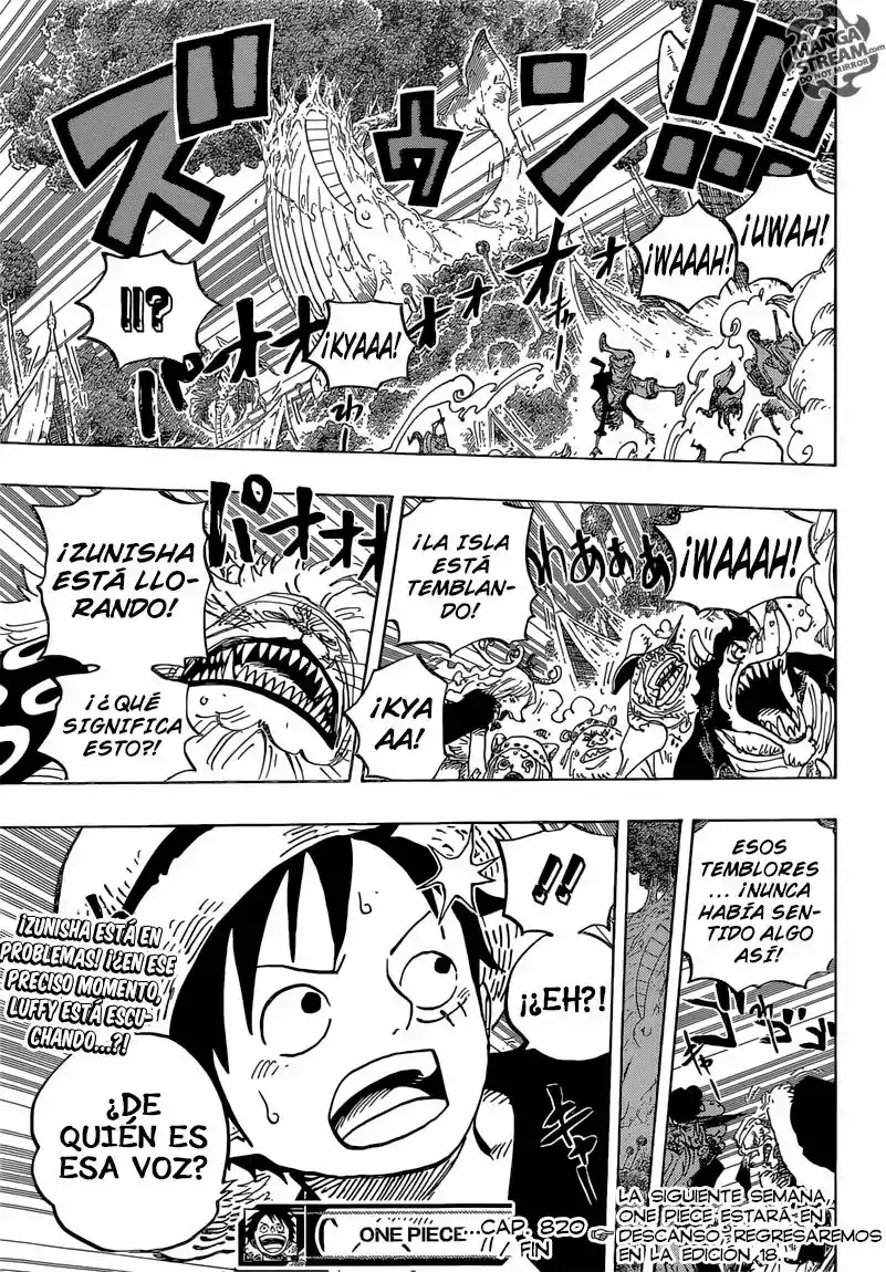 One Piece Capítulo 820 - Página 18 en español