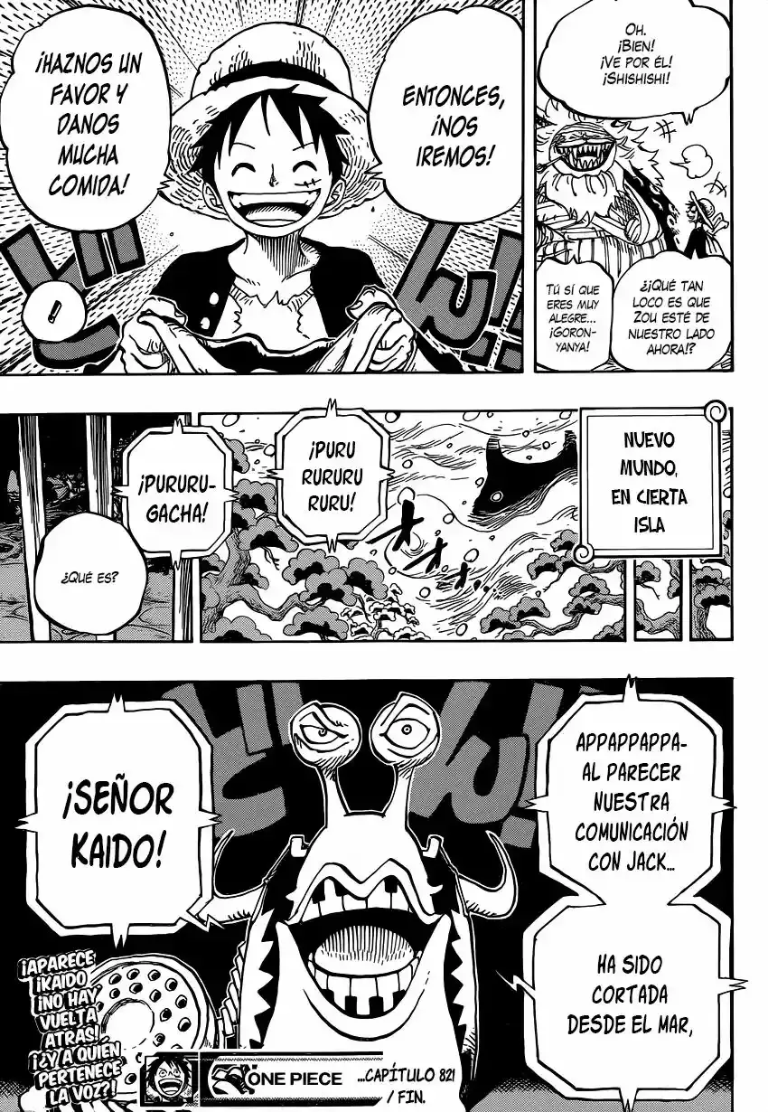 One Piece Capítulo 821 - Página 21 en español