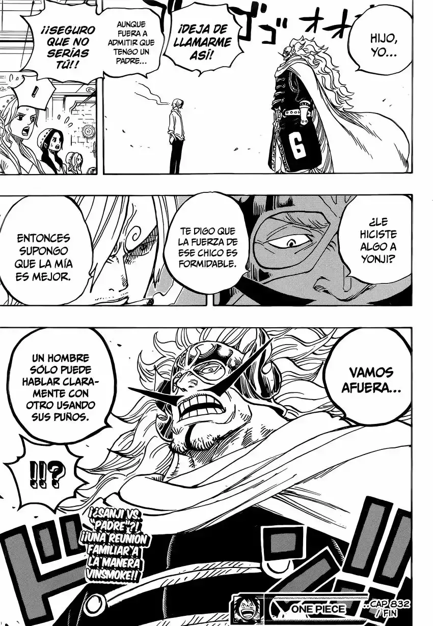 One Piece Capítulo 832 - Página 19 en español