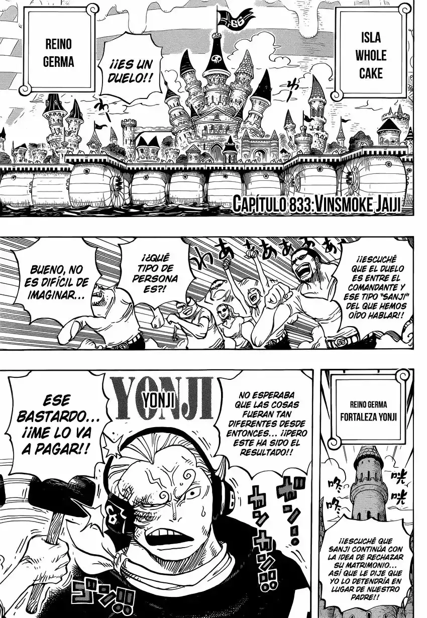 One Piece Capítulo 833 - Página 4 en español