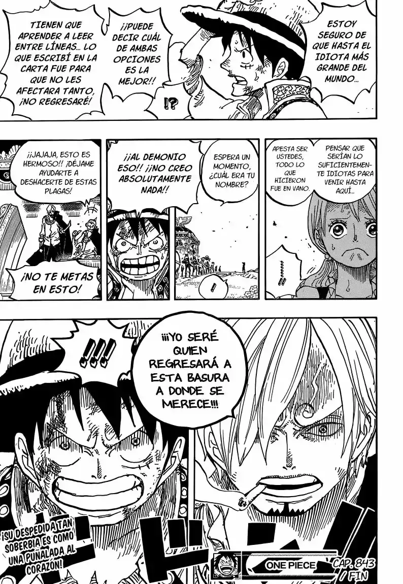 One Piece Capítulo 843 - Página 20 en español