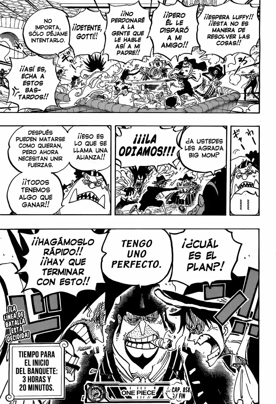 One Piece Capítulo 858 - Página 19 en español