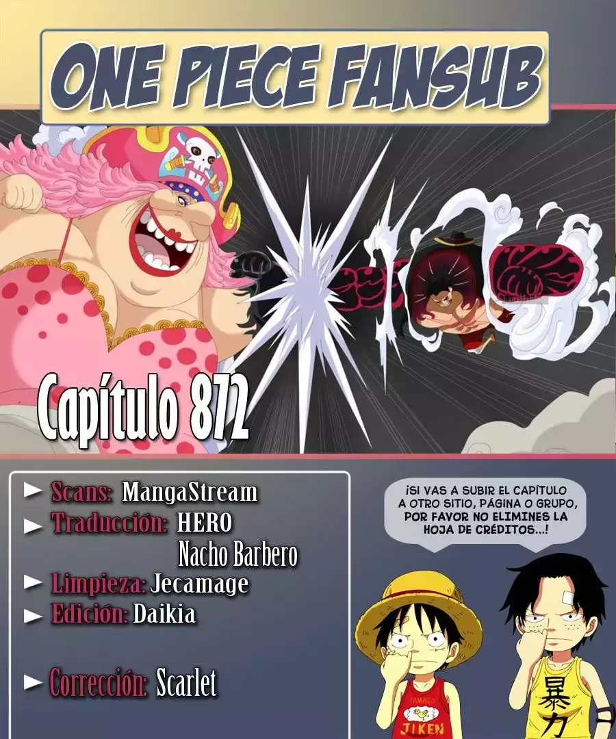 One Piece Capítulo 872 - Página 3 en español