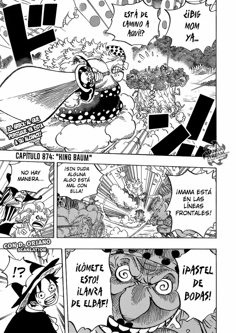 One Piece Capítulo 874 - Página 3 en español