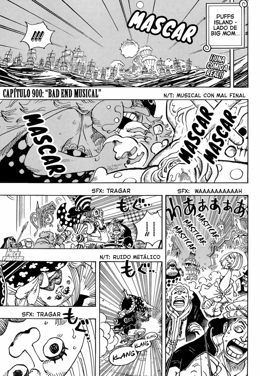 One Piece Capítulo 900 - Página 3 en español