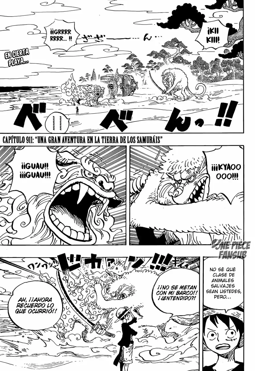 One Piece Capítulo 911 - Página 3 en español