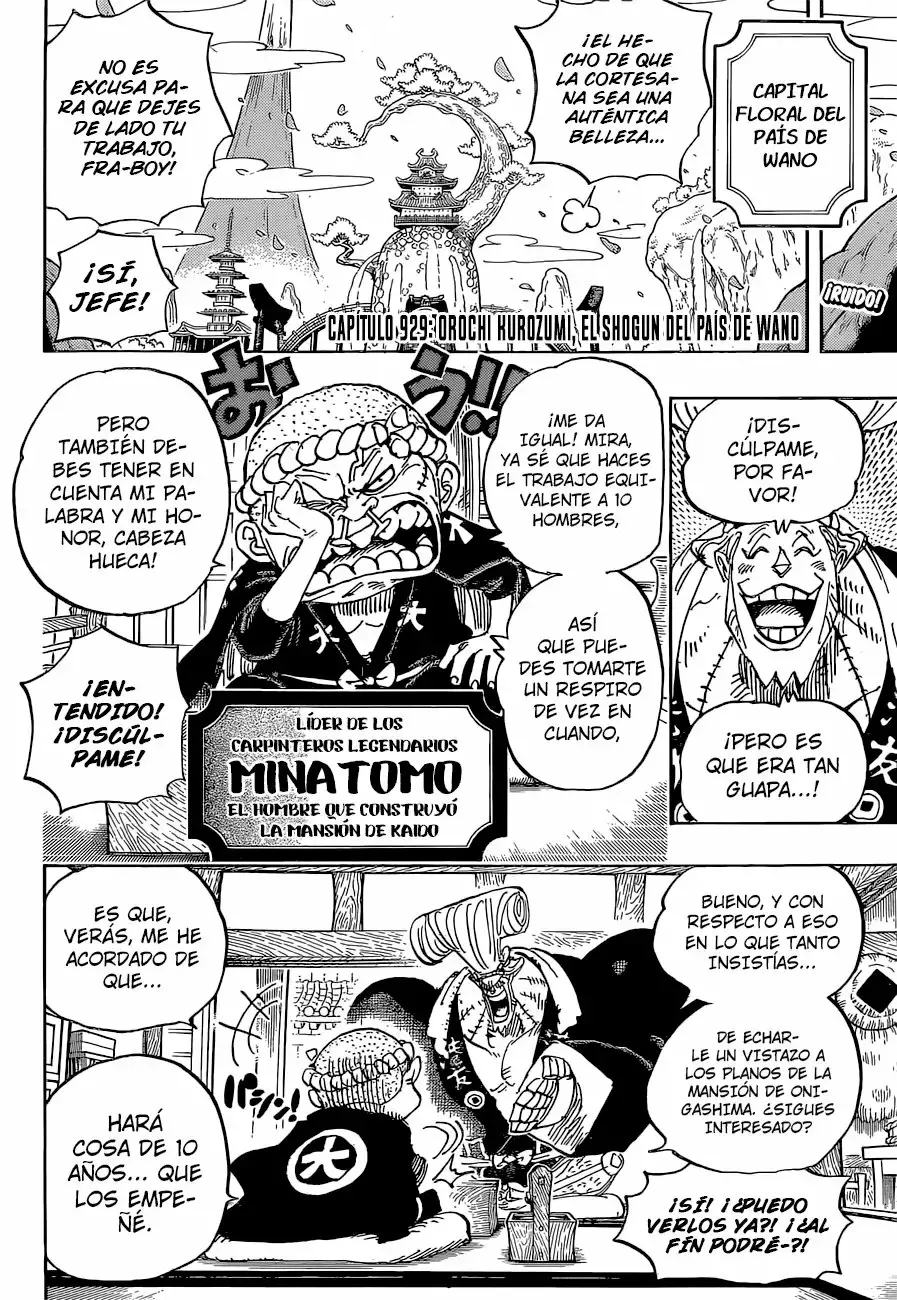 One Piece Capítulo 929 - Página 4 en español