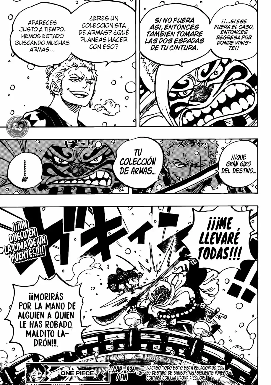 One Piece Capítulo 936 - Página 18 en español