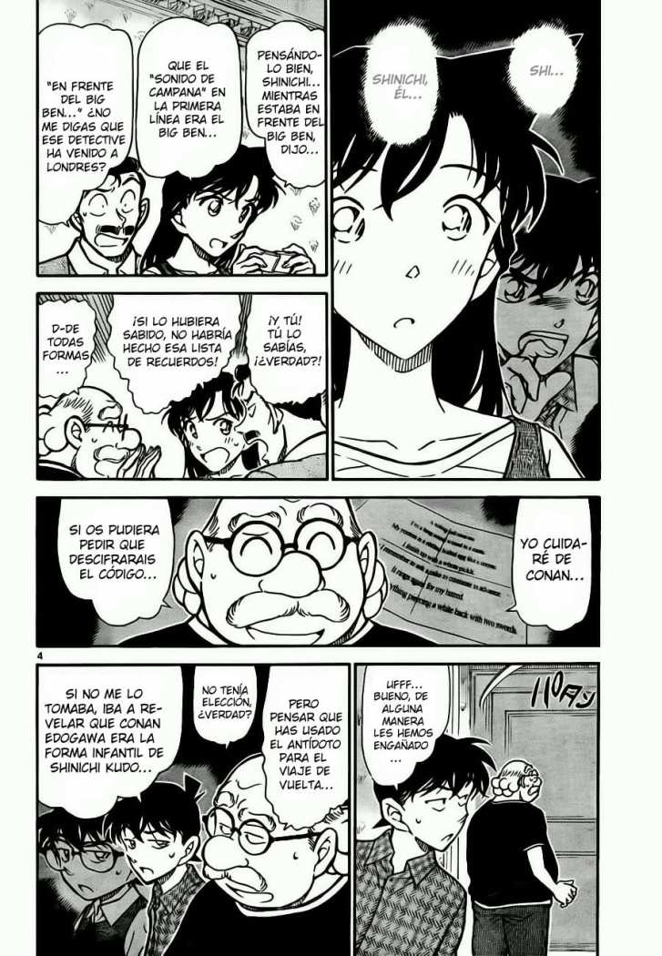 Detective Conan Capítulo 746 - Página 4 en español