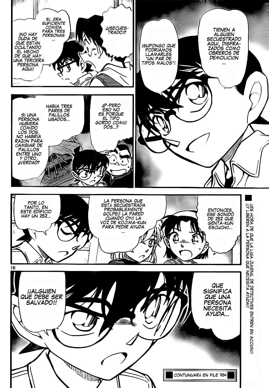 Detective Conan Capítulo 753 - Página 16 en español