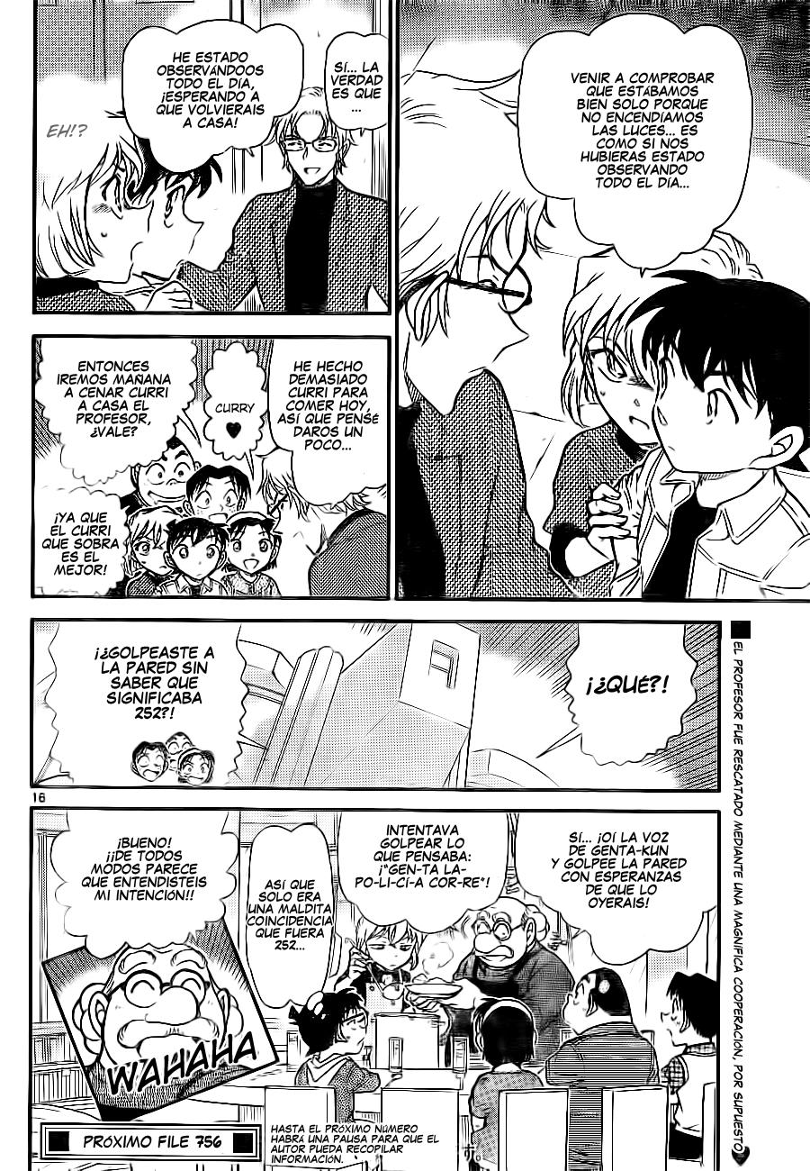 Detective Conan Capítulo 755 - Página 16 en español