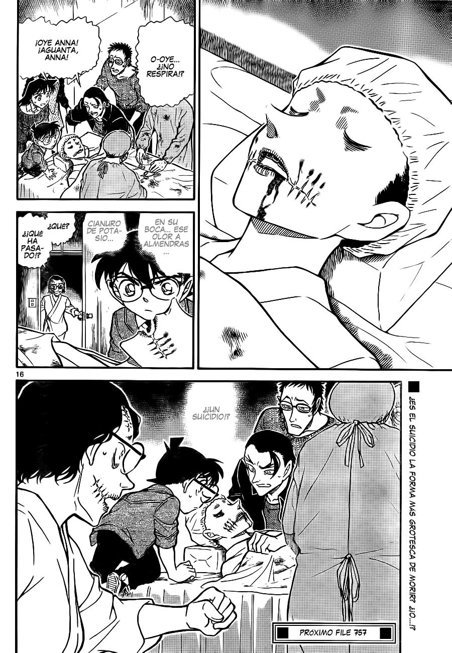 Detective Conan Capítulo 756 - Página 16 en español