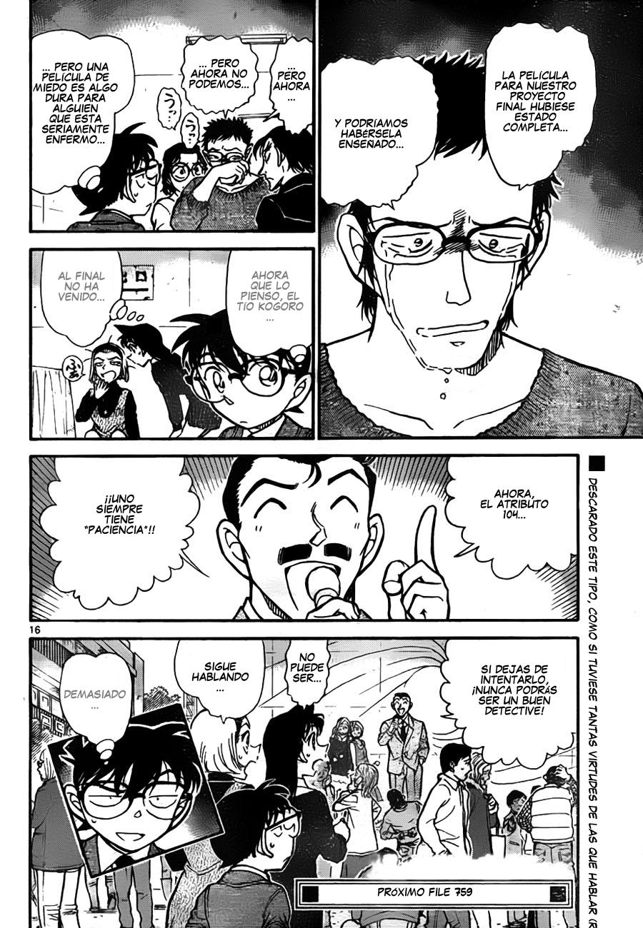 Detective Conan Capítulo 758 - Página 16 en español