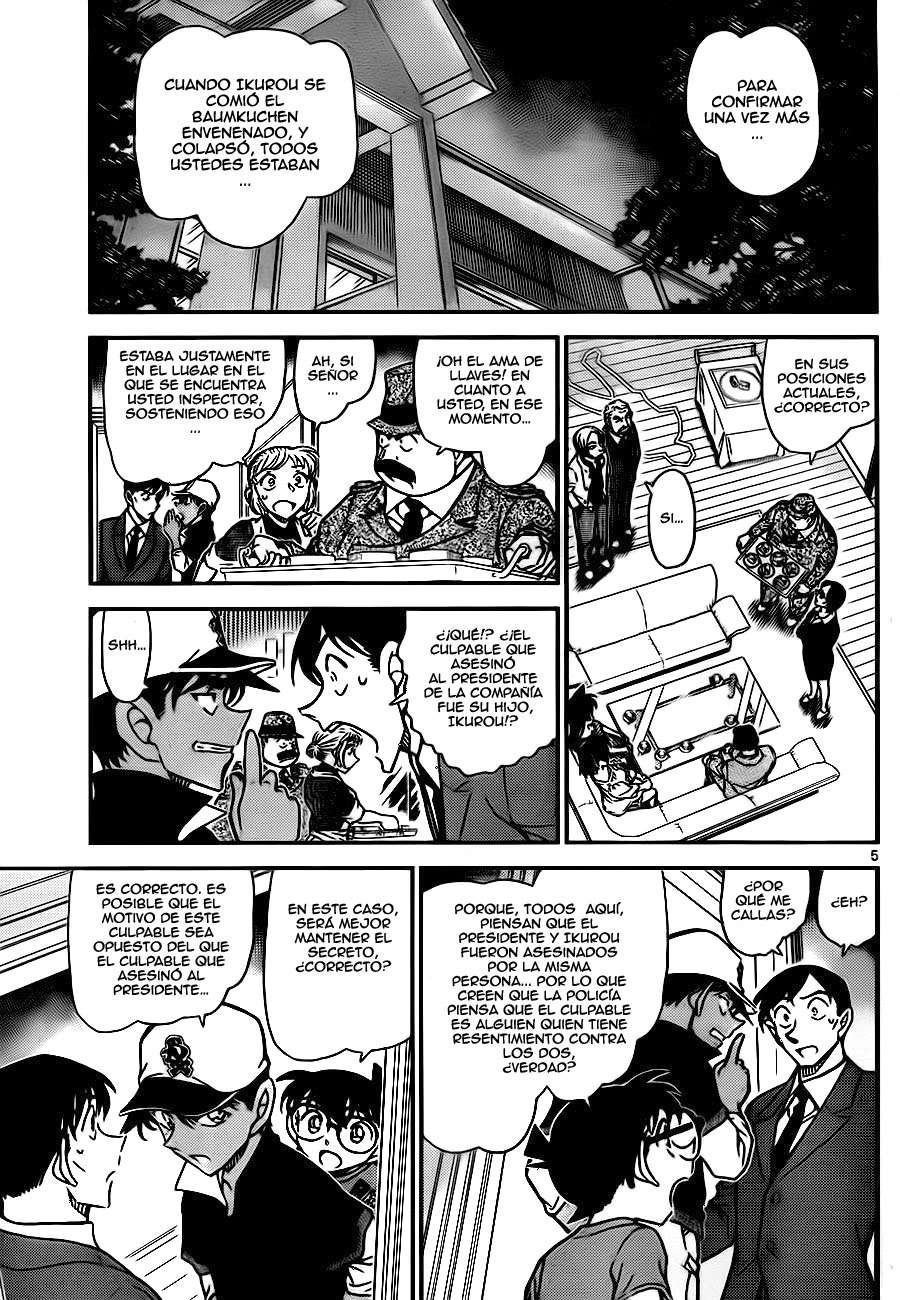 Detective Conan Capítulo 784 - Página 5 en español