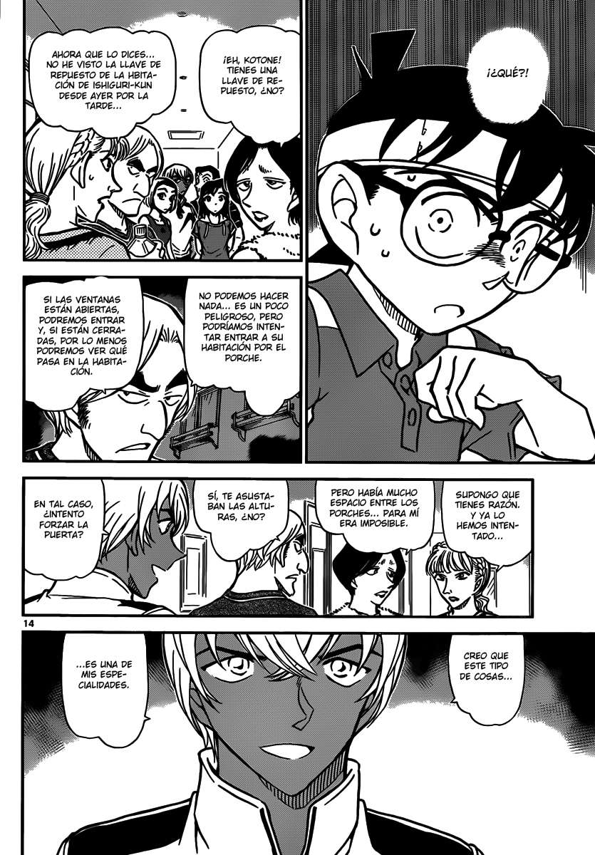 Detective Conan Capítulo 825 - Página 14 en español