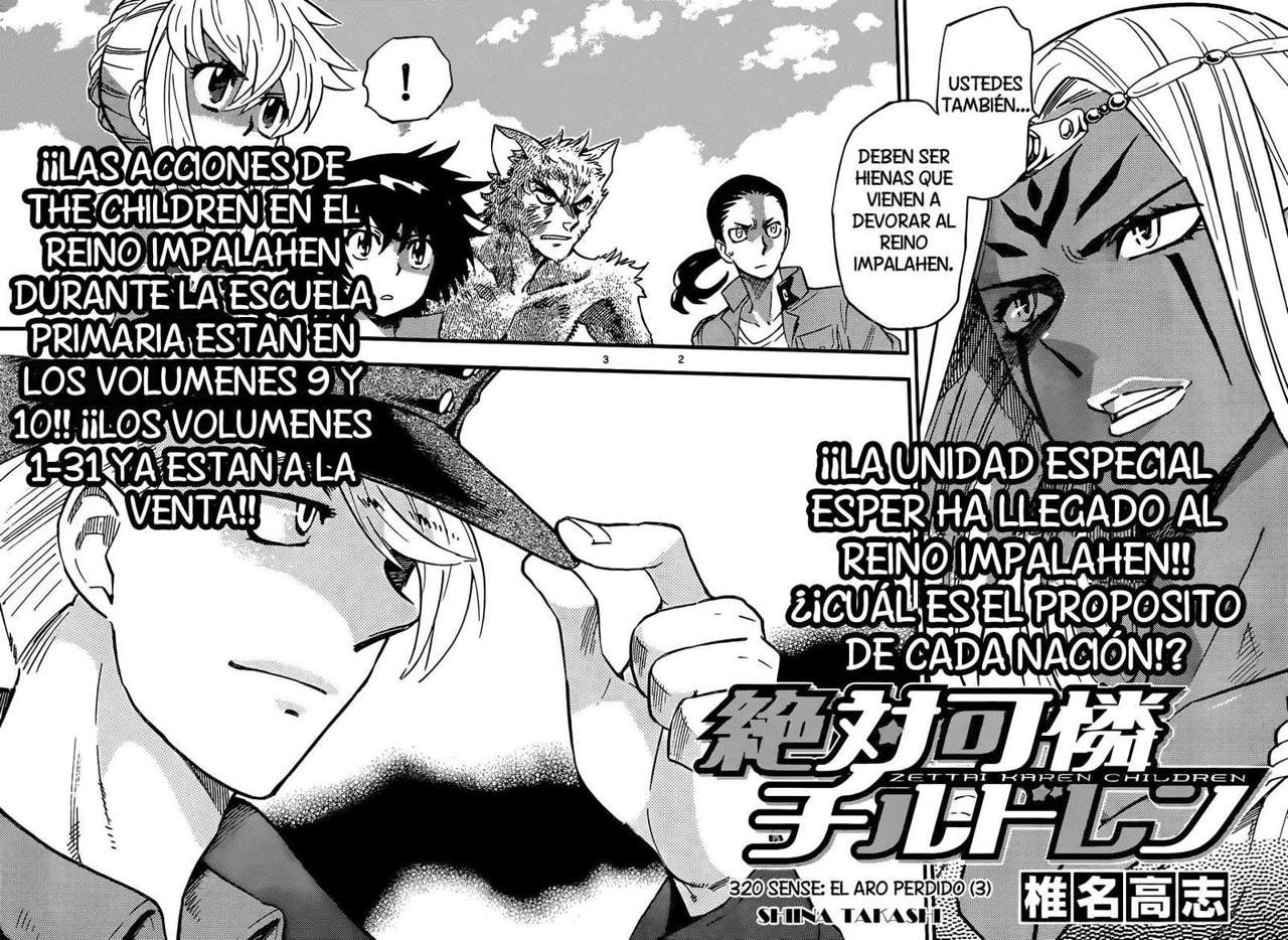 Zettai Karen Children Capítulo 320 - Página 3 en español